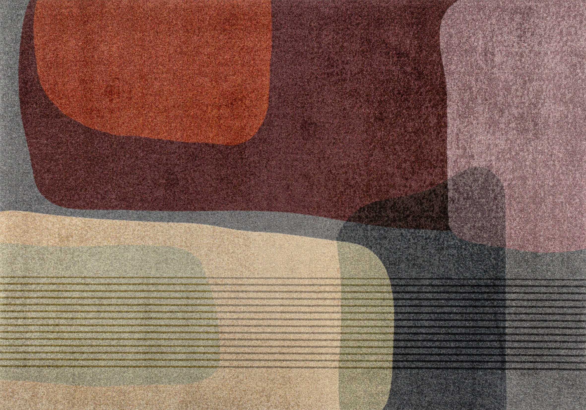 Halfmoon taupe 55x85 cm