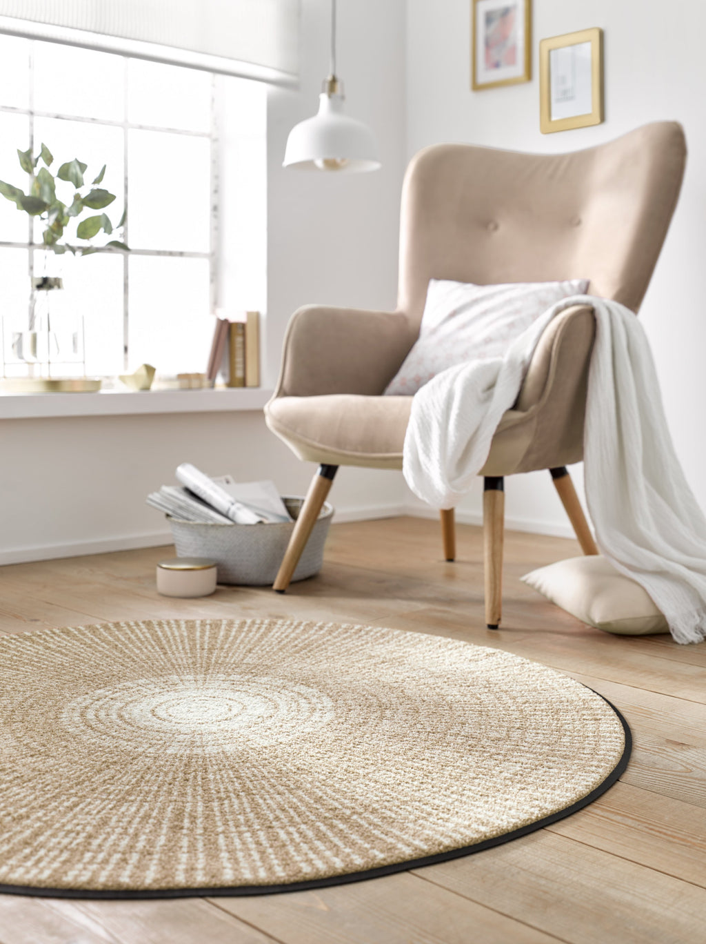 Cascara beige 115x115 cm