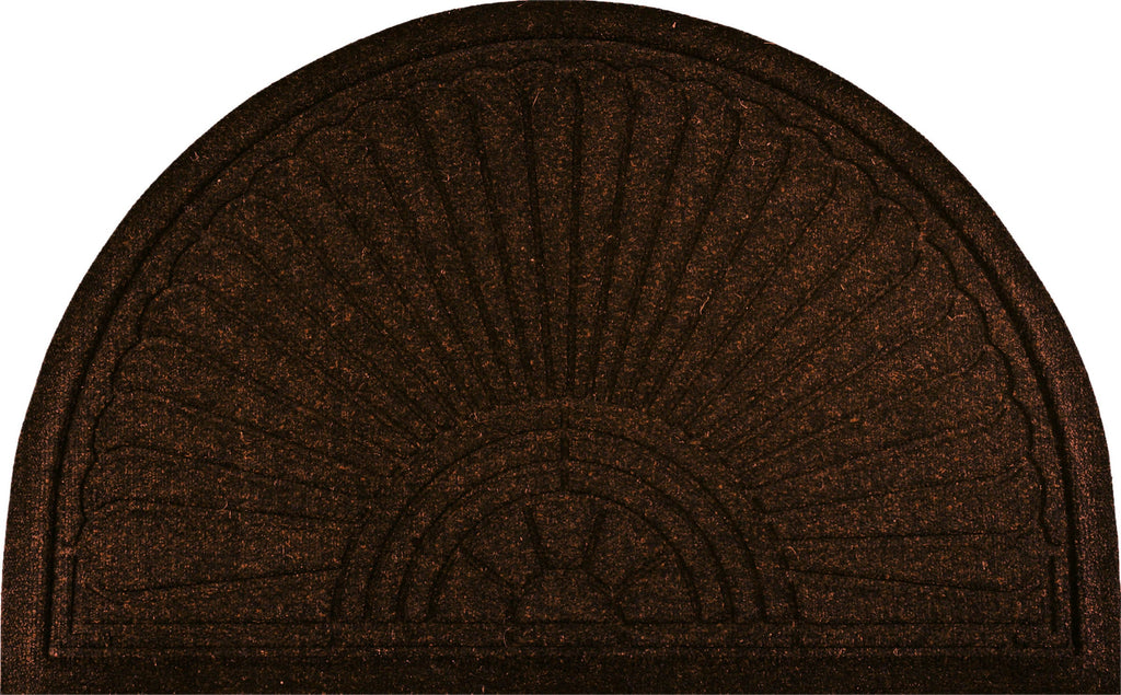 Halfmoon dark brown 55x85 cm