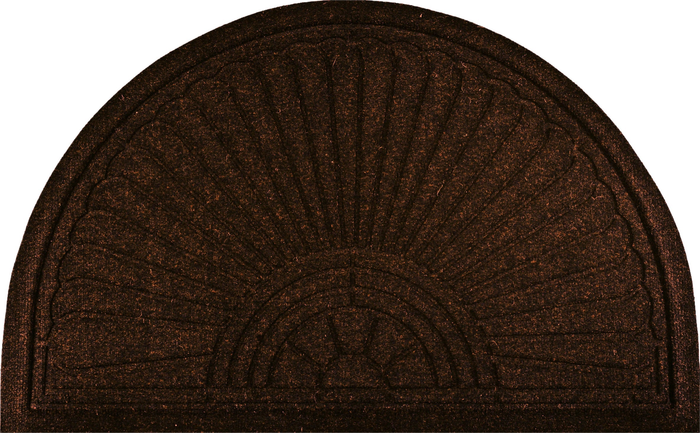 Halfmoon dark brown 55x85 cm