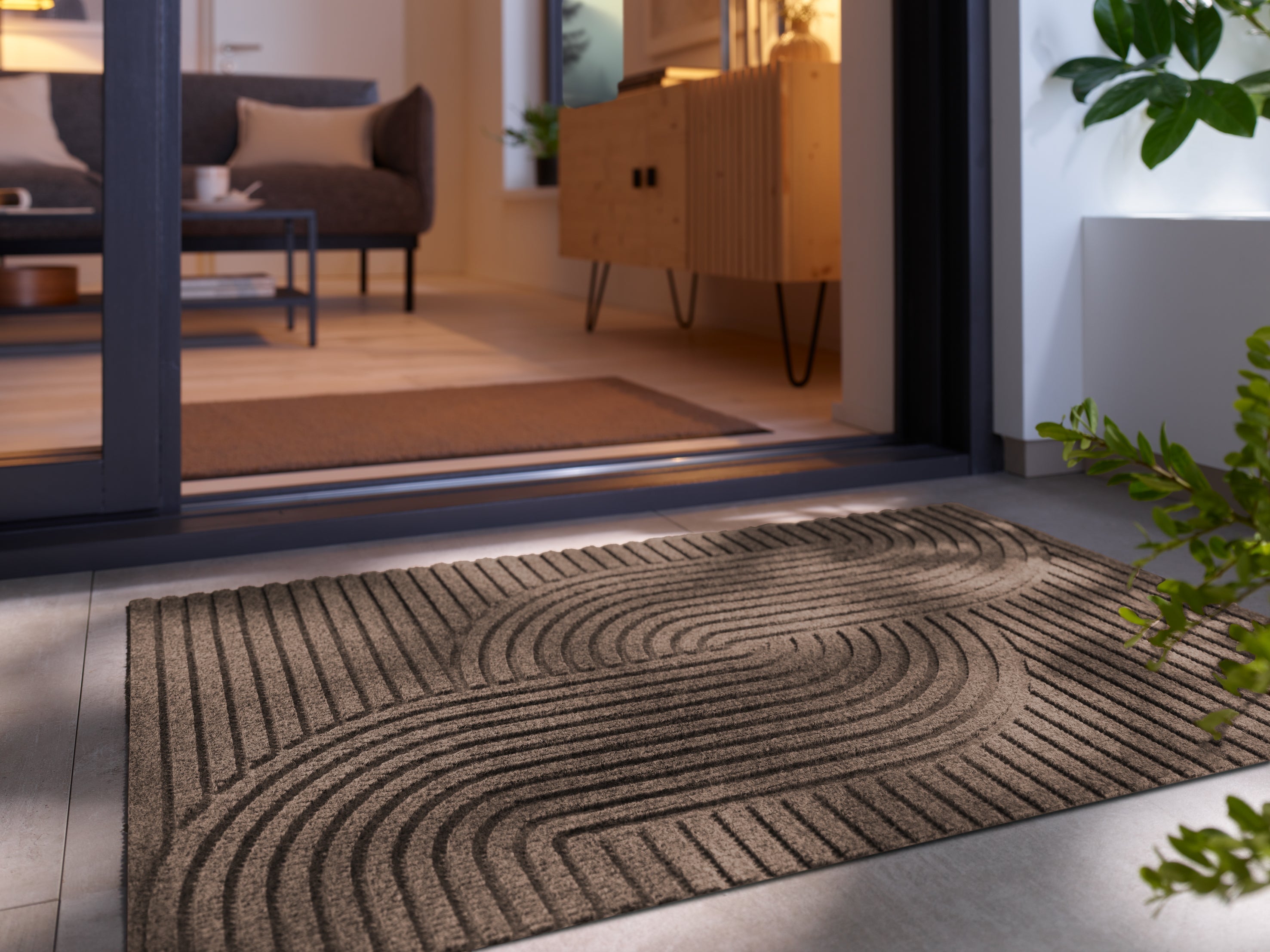 Loop taupe 60x90 cm