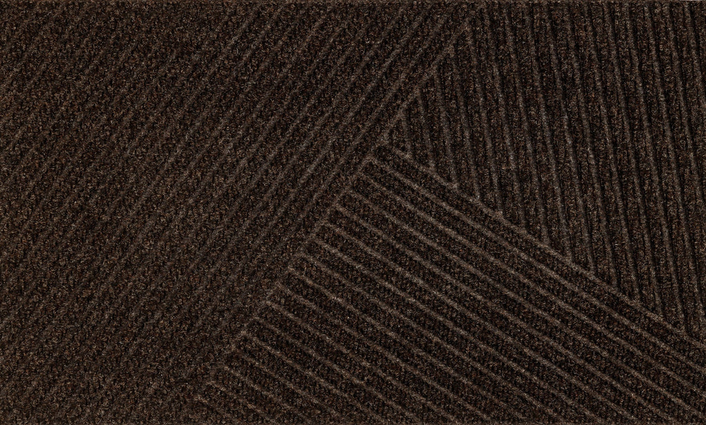 Stripes dark brown 45x75 cm