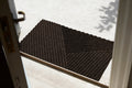 Stripes dark brown 45x75 cm