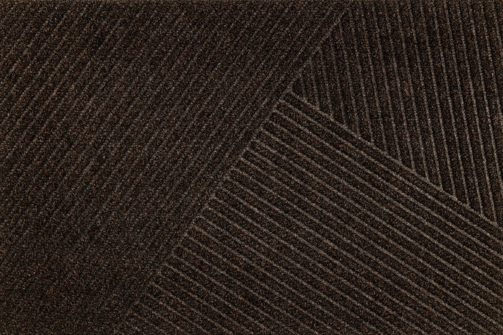 Stripes dark brown 60x90 cm