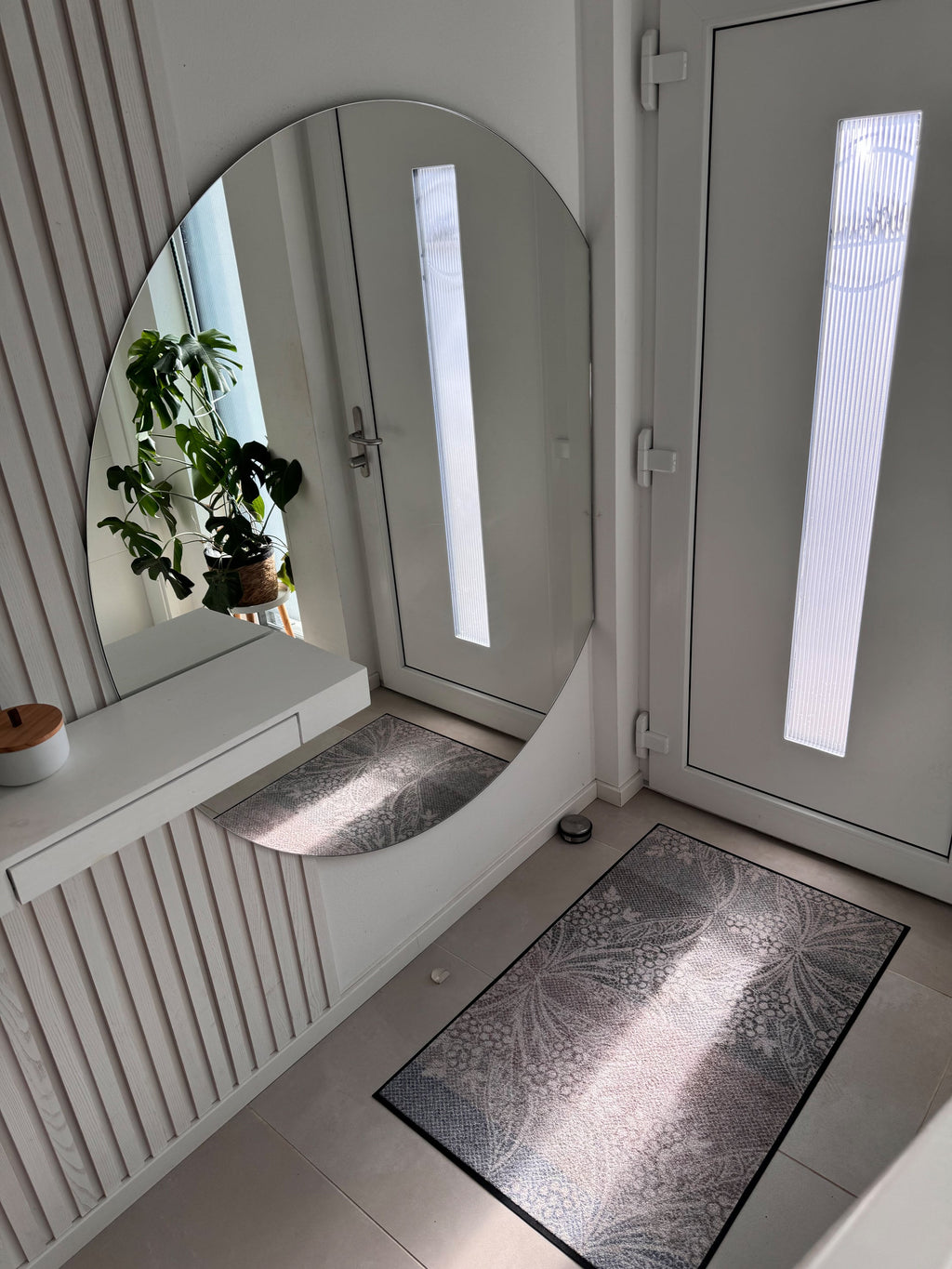 Halfmoon taupe 55x85 cm