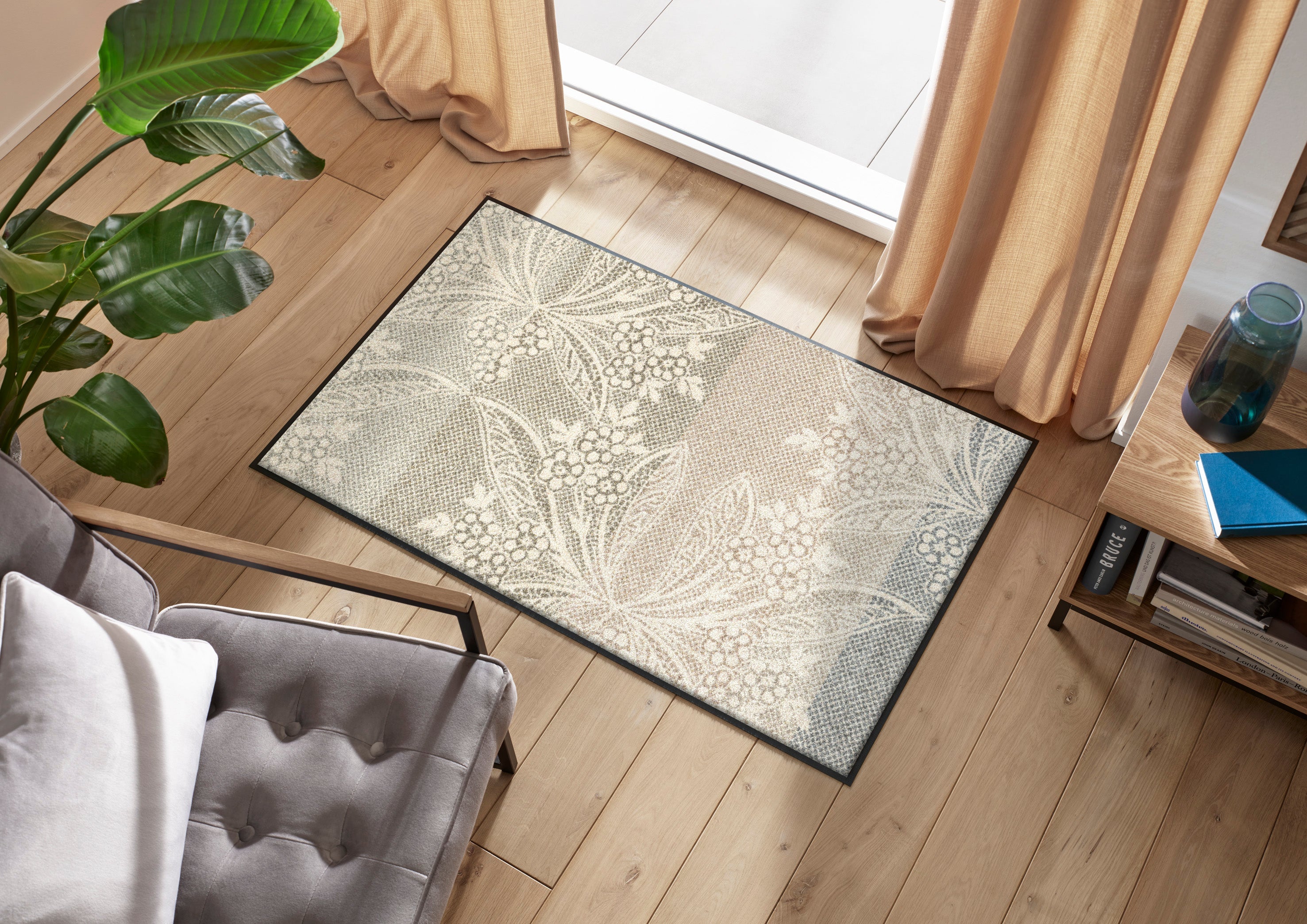 Halfmoon taupe 55x85 cm