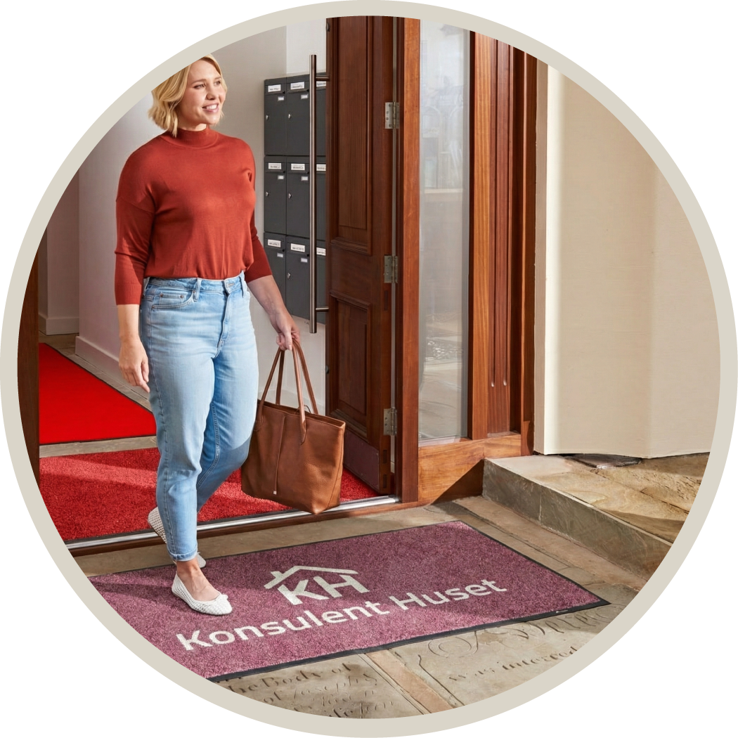 LogoMåtte, Reklamemåtte, Udendørs Måtte, Kleentex Outdoor