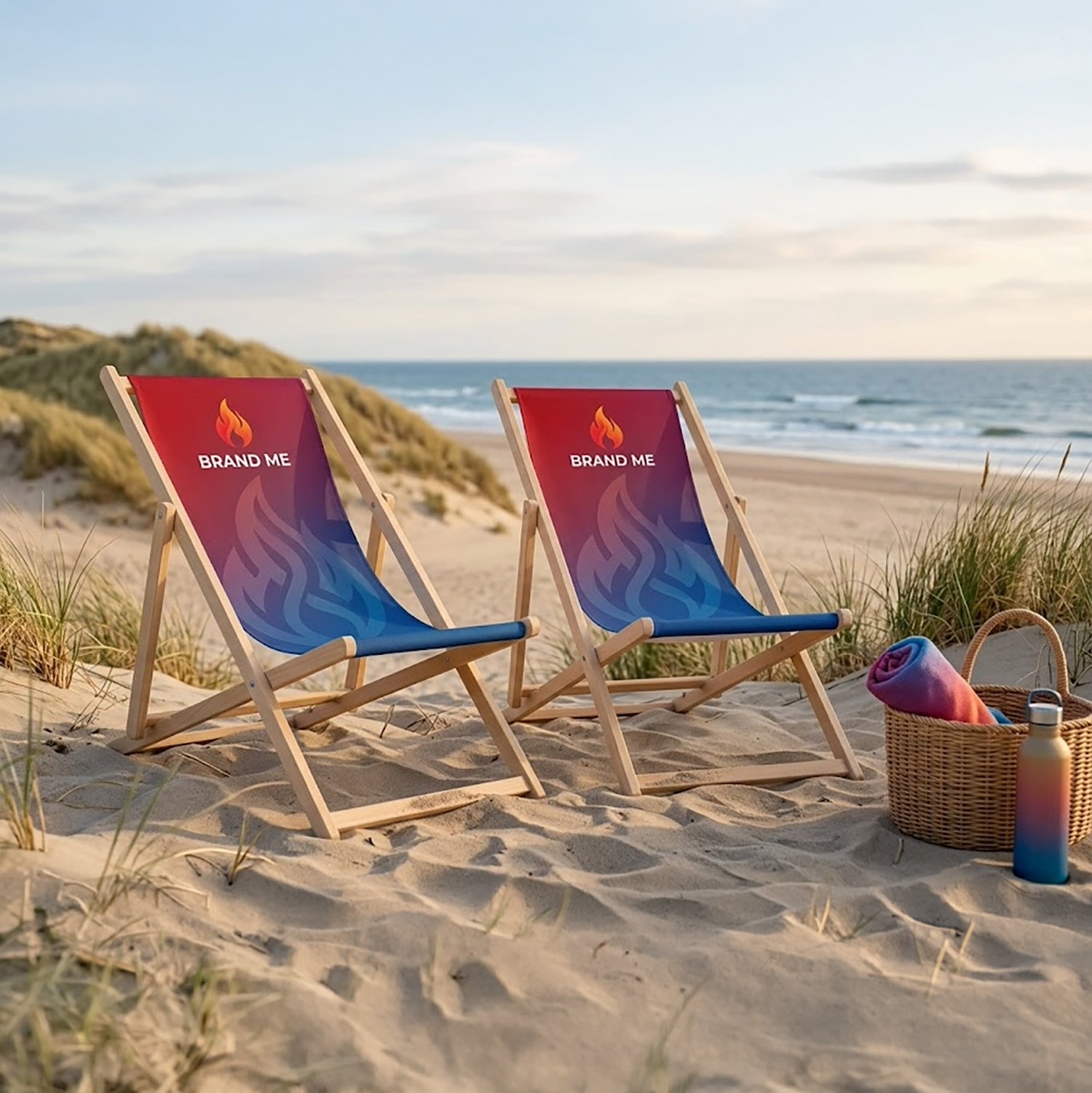 Strandstol med eget logo