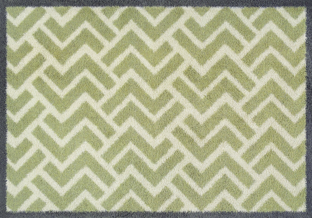 Herringbone Green 60x85 cm