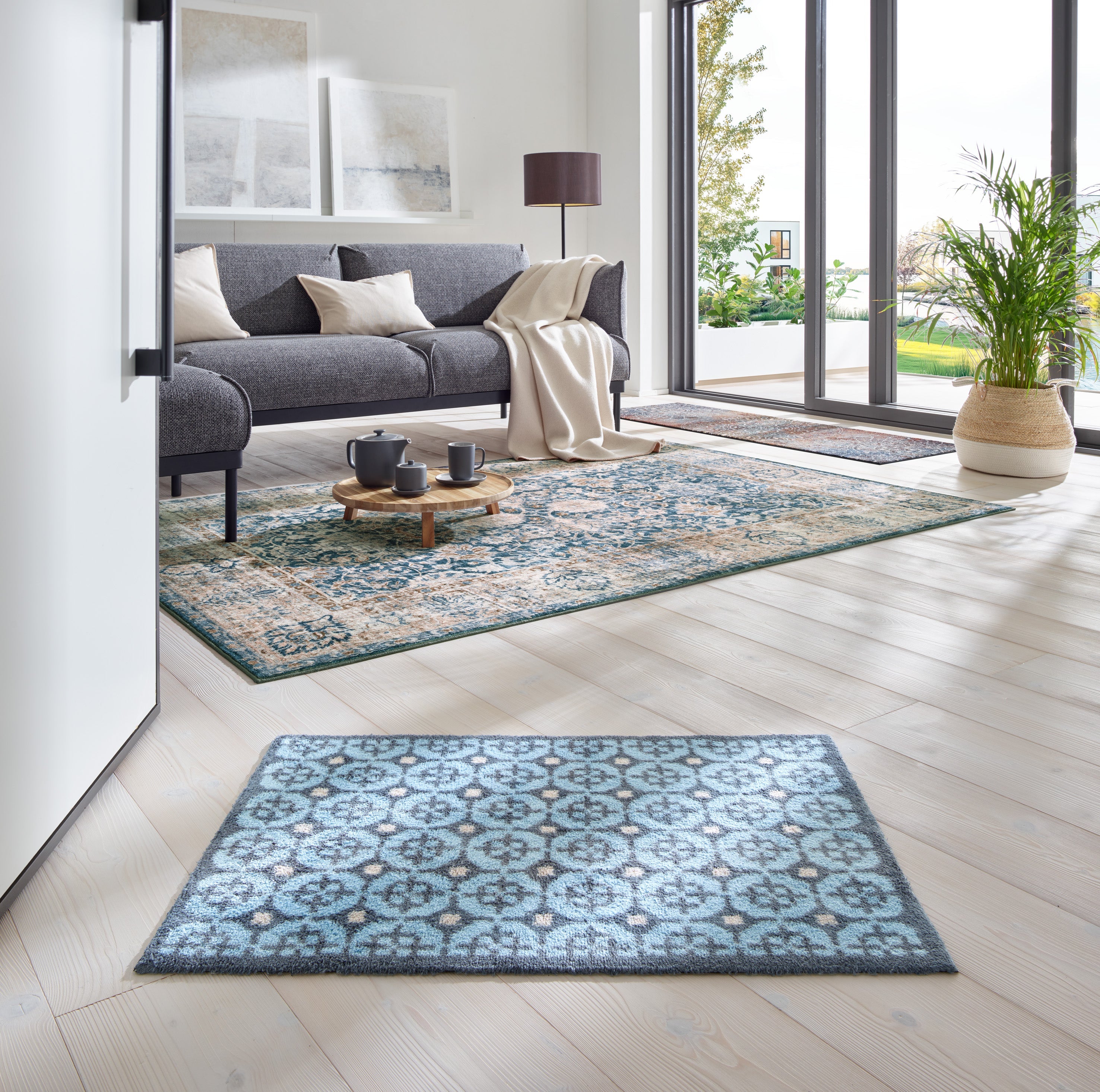 Parterre Blue 60x85 cm