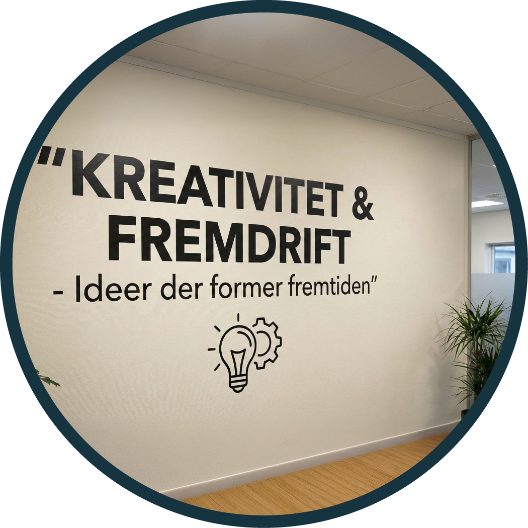 Folie bogstaver wallsticker til væg - Brand Me