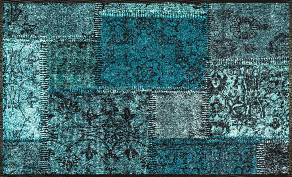 Vintage Patches türkis 75x120 cm