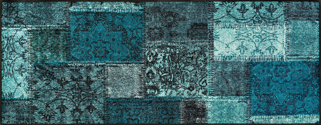Vintage Patches türkis 75x190 cm