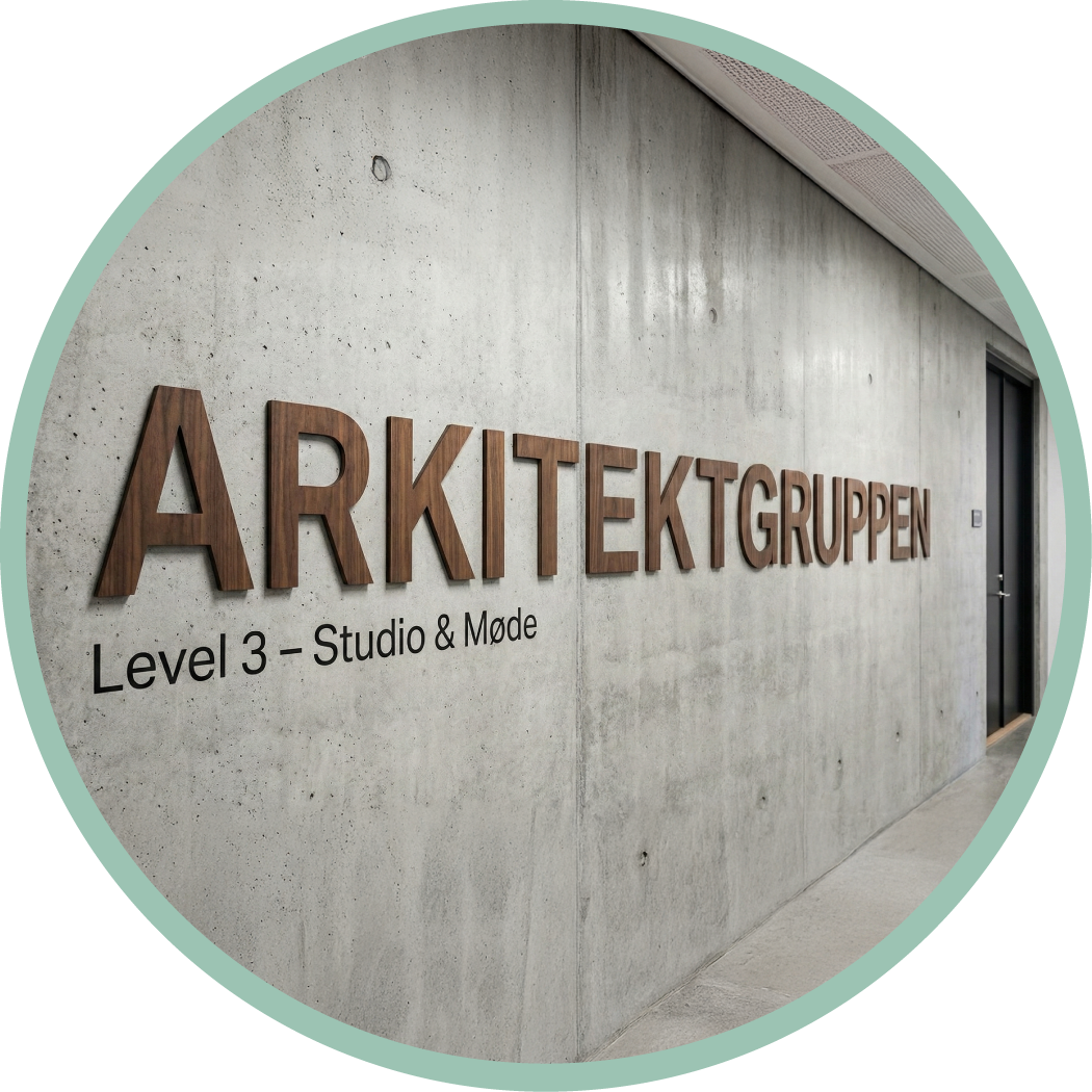 Wayfinding Dørskilte Vægskilte Arkitektur
