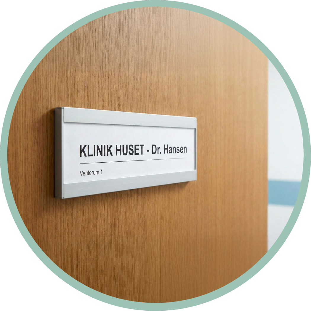 Wayfinding Dørskilte Vægskilte Simpelt