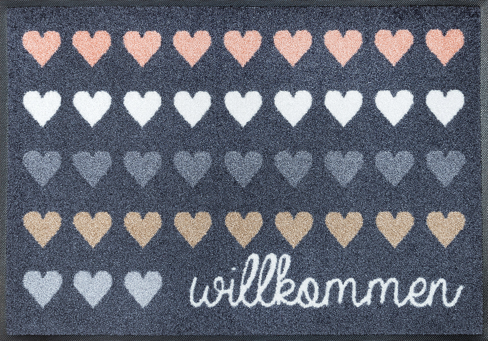 Willkommen Herzen 50x75 cm